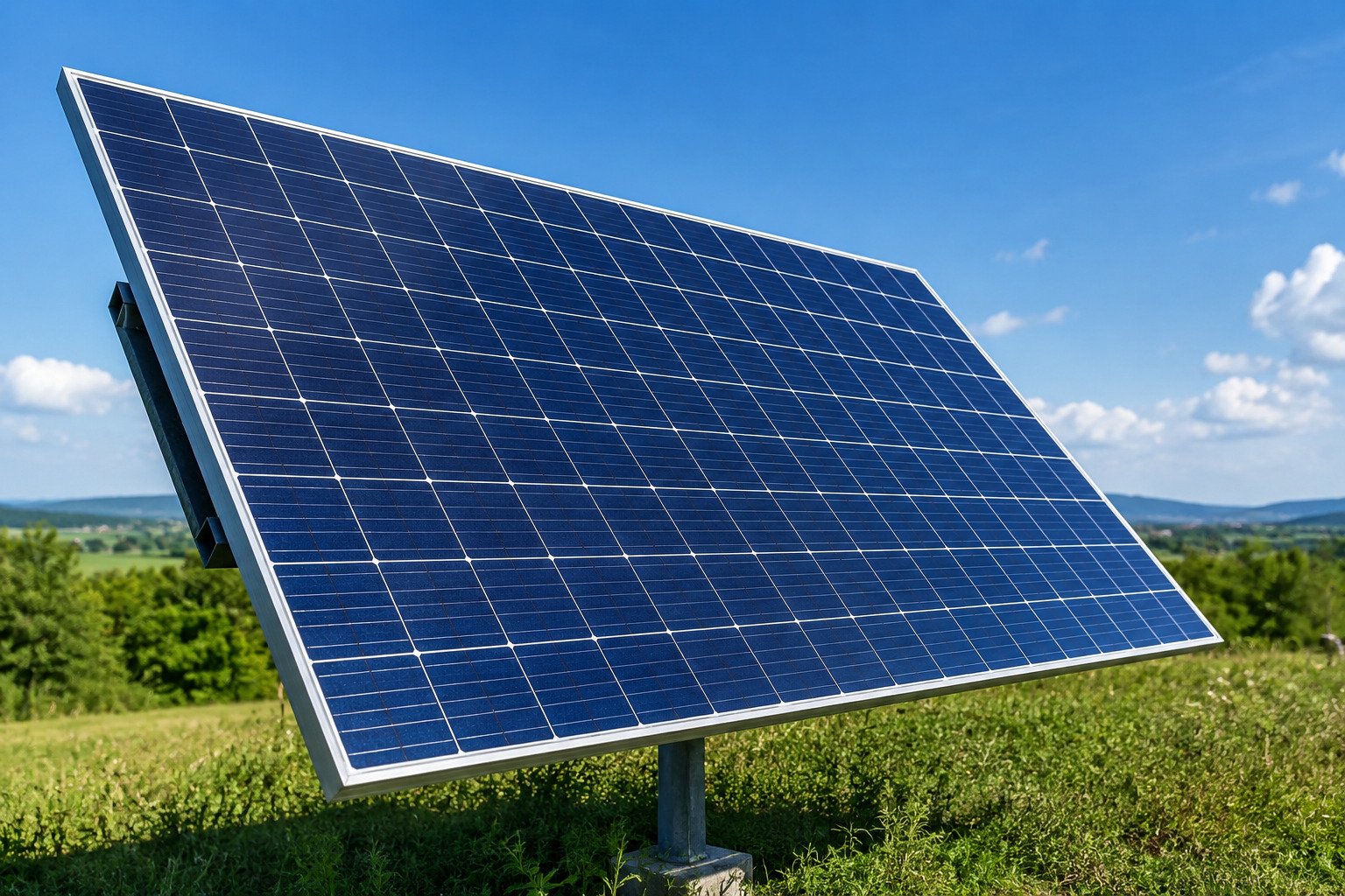 Panneaux solaires après nettoyage